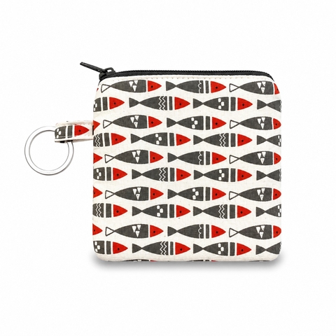 RUNG HANDMADE - 'Fish' Wallet Keychain With Zipper