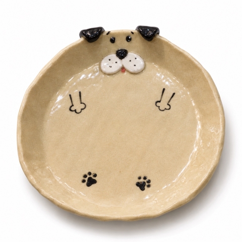 LINDO CRAFTS - Ceramic Mini Dog Plate