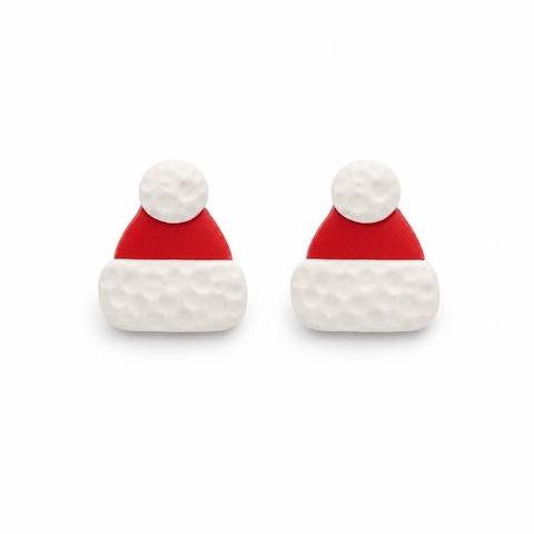 ELI & LOU - Clay Earrings in Santa Hat