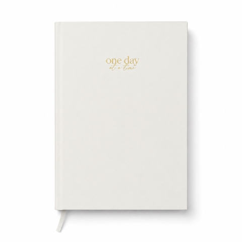 THE JOY - ‘One Day At A Time’ Notebook in White