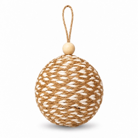 CHRISTMAS - Jute Bauble Ornament No.03