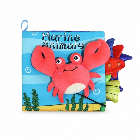 KID & BABY - 'Marine Animals' Montessori Cloth Book