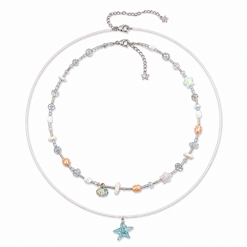 MERMAID - 'Celia' Natural Gemstone & Pearl Necklace Set
