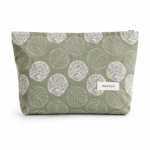Make Up Purse - Leaf in Green