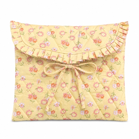 RUNG HANDMADE - ‘Ditsy Floral in Butter Yellow’ Laptop/Ipad Sleeve