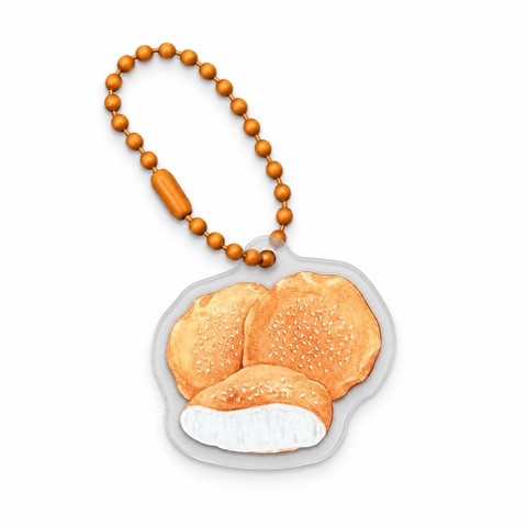 PHANHSHI STUDIO - ‘Bánh Tiêu / Vietnamese Sesame Doughnut' Mini Keychain