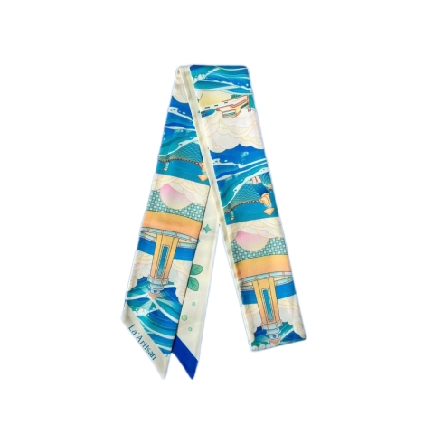 LA'ARTISAN - ‘Biển Đảo - Homeland Waters’ Twilly Scarf