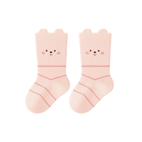 BABY CREW SOCKS - Pink Bear
