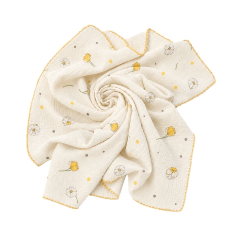 KID & BABY - Muslin Blanket in Daisy