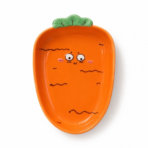 MEOW POTTERY - Ceramic Carrot Plate