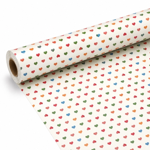 TIỆM CÁ TRỨNG - 'Colorful Tiny Heart' Wrapping Paper