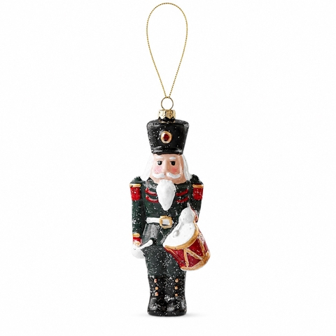 CHRISTMAS - Poly Ornament in Green Nutcracker