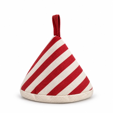 KITCHENWARE - Cone Pot Holder in Red Stripe
