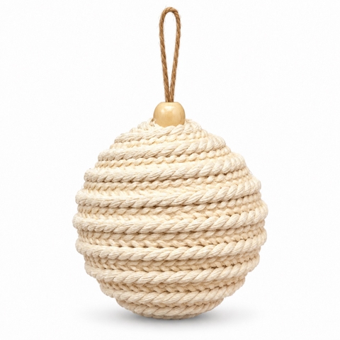 CHRISTMAS - Jute Bauble Ornament No.01