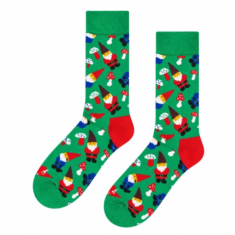 CHRISTMAS - 'Woodland Gnome' Holiday Crew Socks