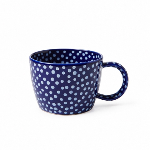 BÁT TRÀNG CERAMIC - Short Mug in Navy Sprinkle