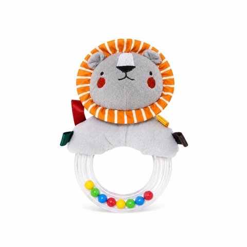KID & BABY - Cotton Rattle With Colorful Ball in Lion