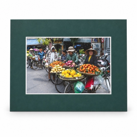 MARCUS LACEY - 'Fruit Bike' Mounted Art Print