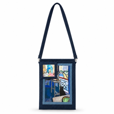XLAND - ‘Black Cat’ Laptop Crossbody Bag