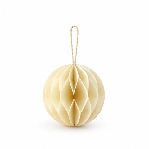 CHRISTMAS Ornament - Paper Ball in Circle