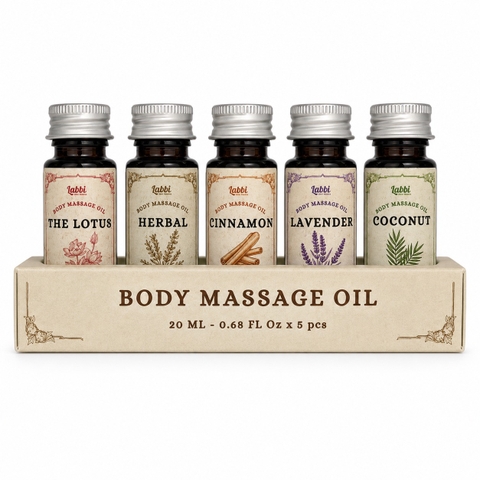 LABBI - Set Of 5 Massage Oil Bottle