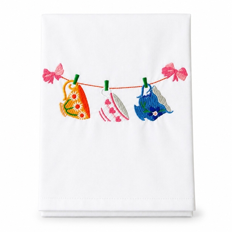 KITCHENWARE - 'Tea Party' Tea Towel