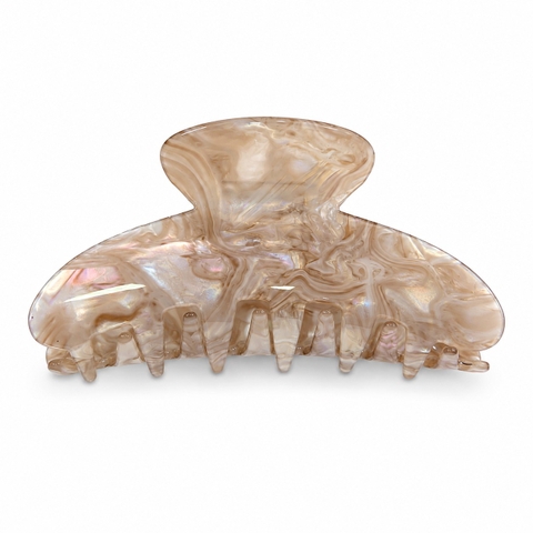 HAIR ACCESSORY - Heirloom Hair Claw in Shimmer Caramel Pearl