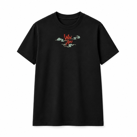 AN SINH - 'Hội An' T-Shirt in Black