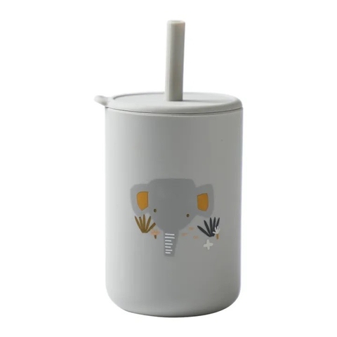Baby Silicone Sippy Cup in Grey