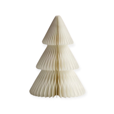 CHRISTMAS Decoration - Paper CHRISTMAS Tree in White (Small)