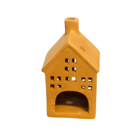 Terracotta Small House Incense Burner