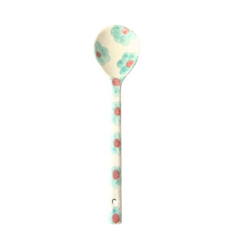 BAT TRANG - Ceramic Spoon in Green Flower