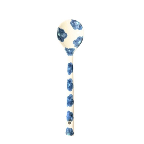 BAT TRANG - Ceramic Spoon in Navy Flower