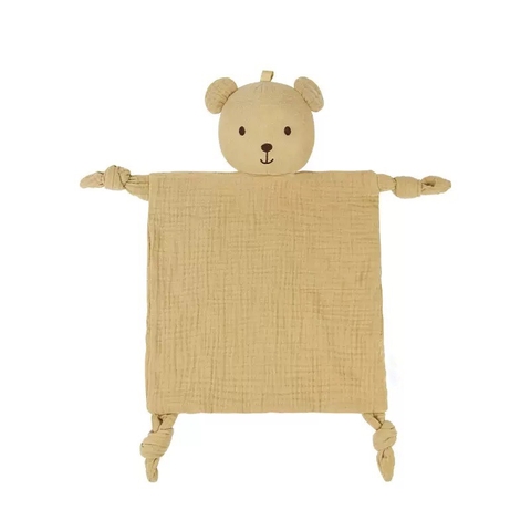 Muslin Comforter Blanket in Bear