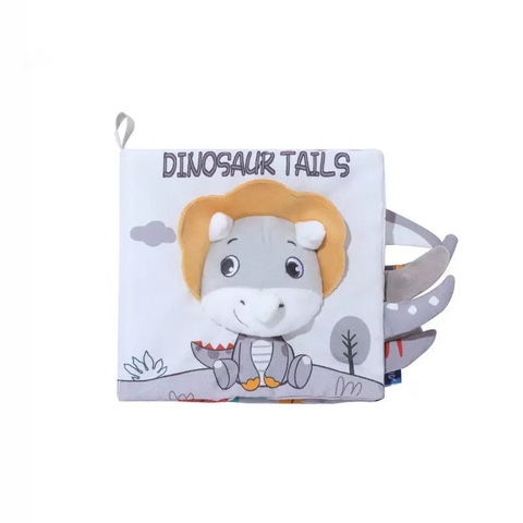 Montessori Baby Cloth Book - Dinosaur Tails