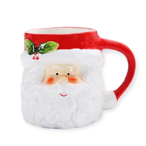 CHRISTMAS - Ceramic Short Mug in Santa