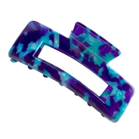 Rectangle Hair Claw - Ocean