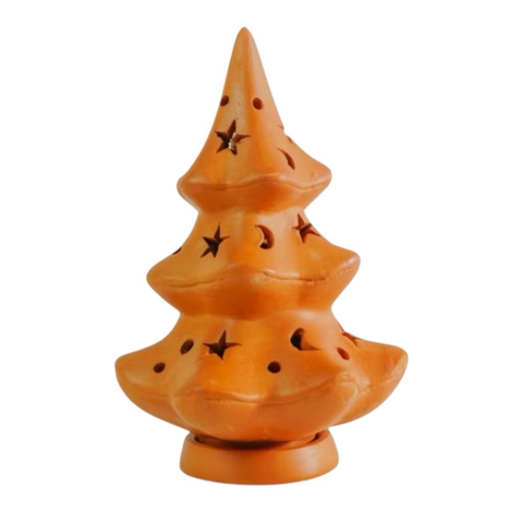 Terracotta Christmas Tree Incense Burner