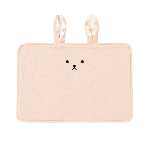 Baby Musline Pillow - Pink Bunny