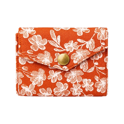 RUNG HANDMADE - 'White Leaf' Small Wallet