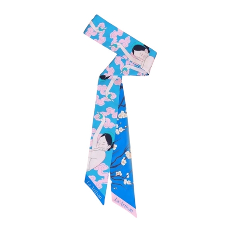 LA'ARTISAN - ’Hồ Xuân Hương / Poet Ho Xuan Huong' Twilly Scarf
