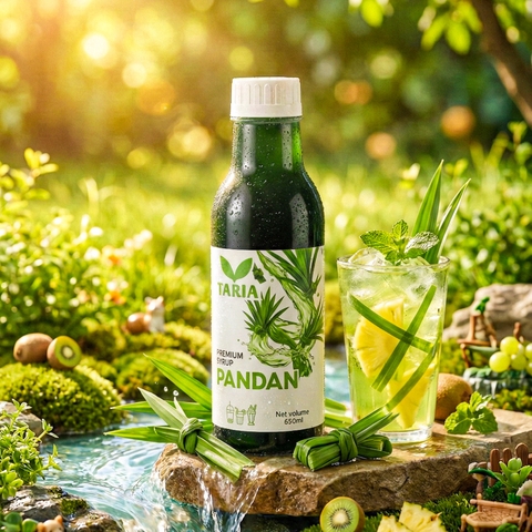 Syrup Lá Dứa – Pandan Syrup Taria (650 ml)