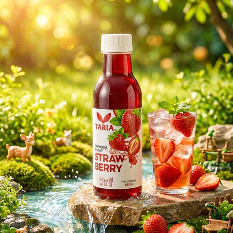 Syrup Dâu Tây Merry – Syrup Strawberry Merry Taria (650 ml)