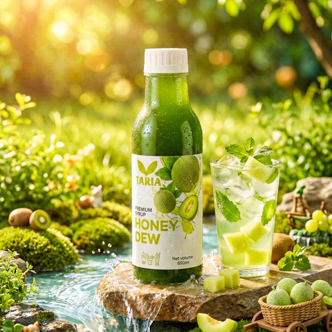 Syrup Dưa Lưới Xanh (Honeydew Syrup) Taria (650 ml)