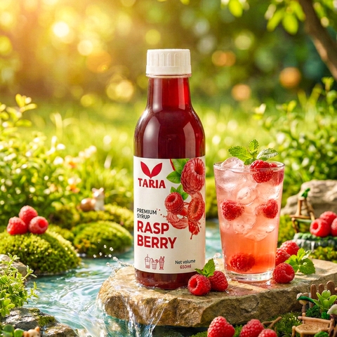 Syrup Phúc Bồn Tử – Raspberry Syrup Taria (650 ml)