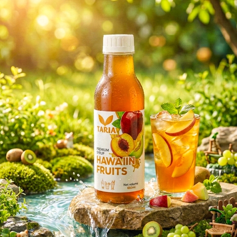 Syrup Hoa Quả Nam Mỹ - Syrup Hawaiian Fruits Taria (650 ml)