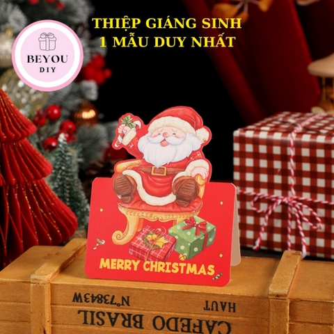 Combo 20 Thiệp Giáng Sinh Noel Trang Trí Cây Thông, Thiệp Merry Christmas Dễ Thương Tặng Bạn Bè Người Thân