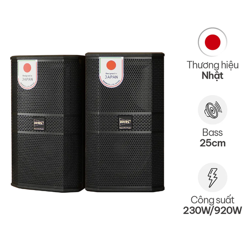 Loa karaoke Nhật BIK BBK-S310 (Bass 25cm, 920W)