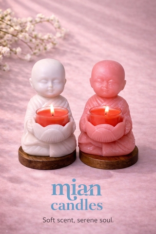 Chú tiểu (hàng tặng kèm set tealight)