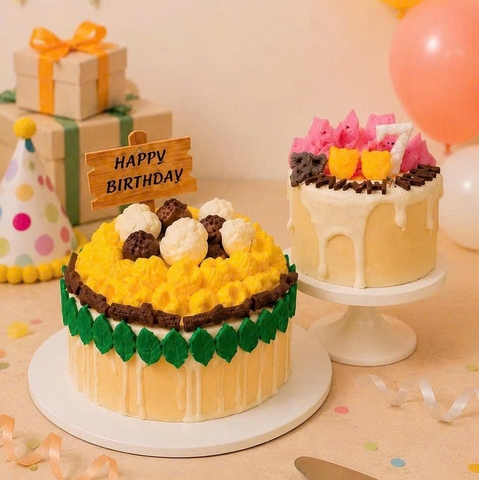 Sáp Thơm Tạo Hình Bánh Kem Size Lớn – Dùng Làm Decor, Quà Tặng Sinh Nhật